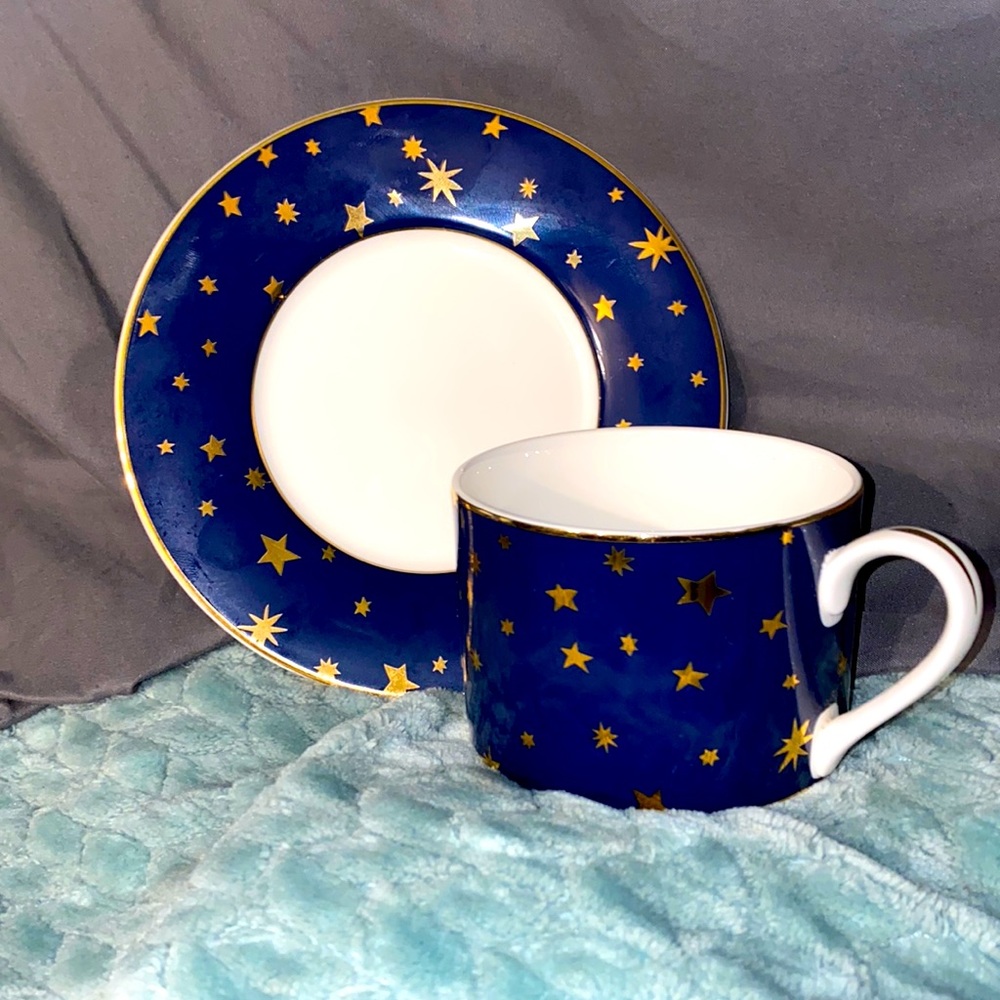 Galaxy (star) cup and saucer set.